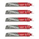 Pjūkleliai karbidiniais dantimis MILWAUKEE TCT Torch 150mm 8tpi, 5vnt. 1