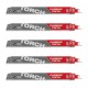 Pjūkleliai karbidiniais dantimis MILWAUKEE TCT Torch 230mm 8tpi, 5vnt. 1