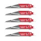 Pjūkleliai karbidiniais dantimis MILWAUKEE Wrecker 150mm 6tpi, 5vnt. 1