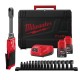 Akumuliatorinė daugiafunkcinė terkšlė MILWAUKEE M12 FPTR-202X 1