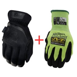 Pirštinės MECHANIX FastFit, juodos su priedu CoolMax