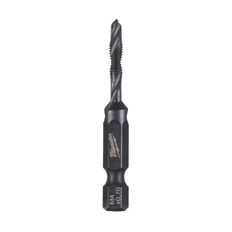 Kombinuotas grąžtas-sriegiklis MILWAUKEE HSS-G M4 52mm 1/4" 1 Kombinuotas grąžtas-sriegiklis MILWAUKEE HSS-G M4 52mm 1/4" 1