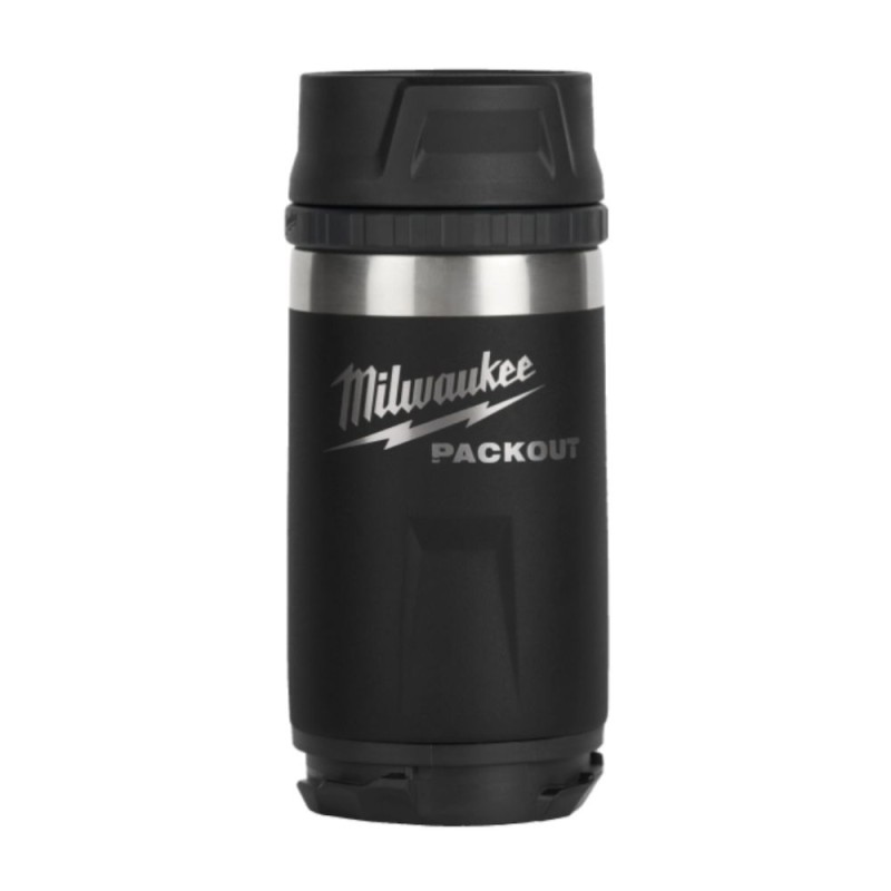 Termosas MILWAUKEE Packout 355ml, juodas 1 Termosas MILWAUKEE Packout 355ml, juodas 1