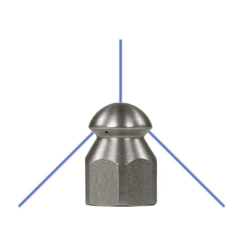 Rotacinis purkštukas vamzdžių valymui R+M 0.70 1/4" 1