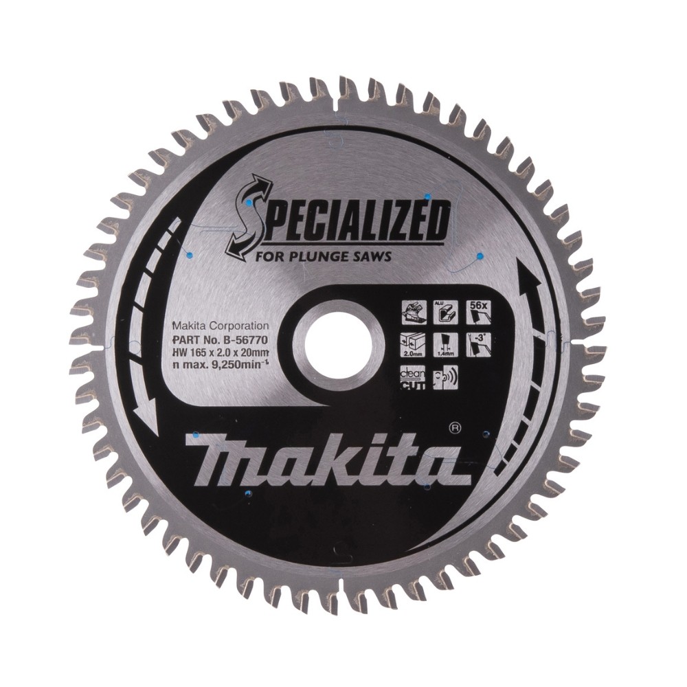 Metalo pjovimo diskas MAKITA 165x20x2,0mm 56T - Gitana Metalo pjovimo diskas MAKITA 165x20x2,0mm 56T - Gitana