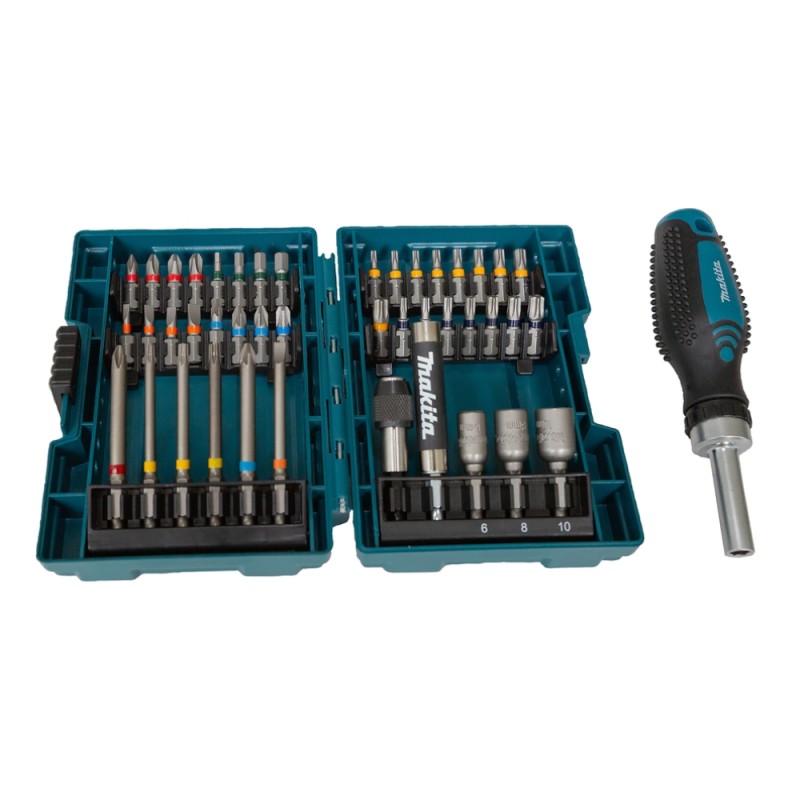 44 dalių sukimo antgalių rinkinys MAKITA E-25096 1 44 dalių sukimo antgalių rinkinys MAKITA E-25096 1