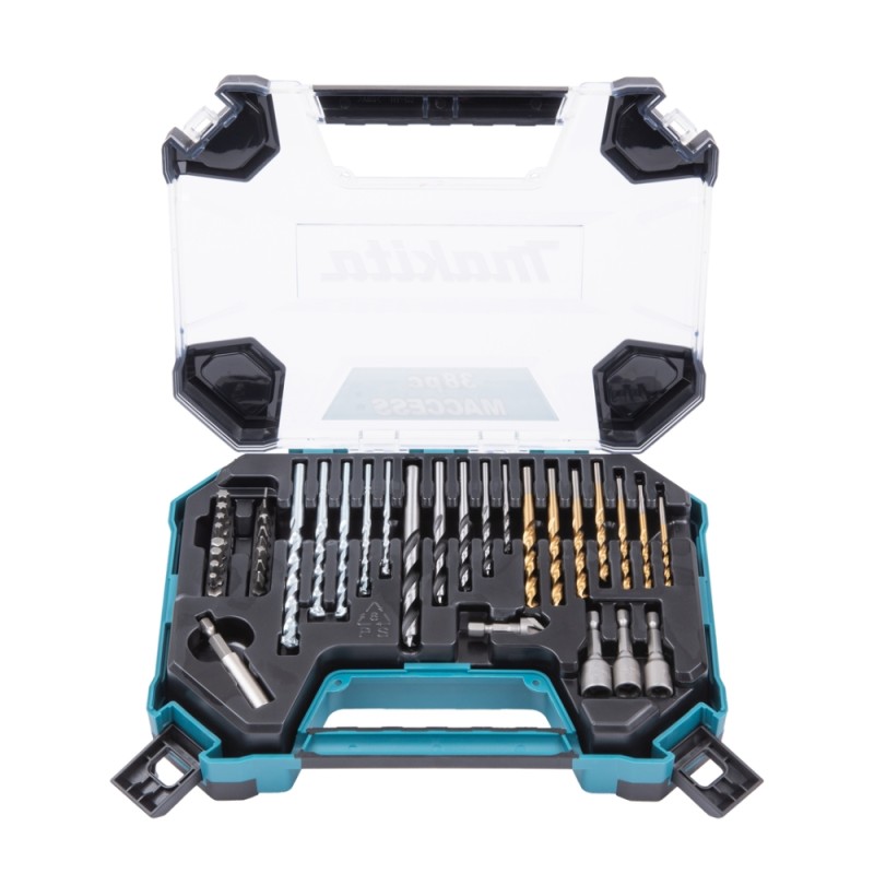38 dalių sukimo antgalių ir grąžtų rinkinys MAKITA E-22573 1 38 dalių sukimo antgalių ir grąžtų rinkinys MAKITA E-22573 1