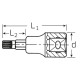 3/8" galvutė STAHLWILLE 49X M5 2