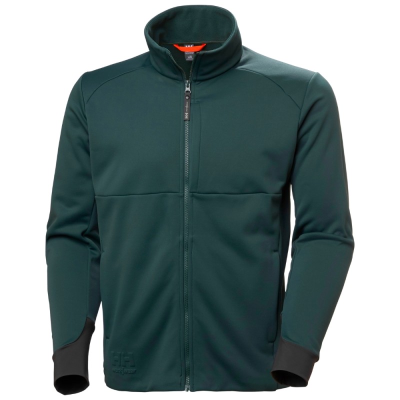 Džemperis su užtrauktuku HELLY HANSEN Tech Midlayer, tamsiai žalias 1