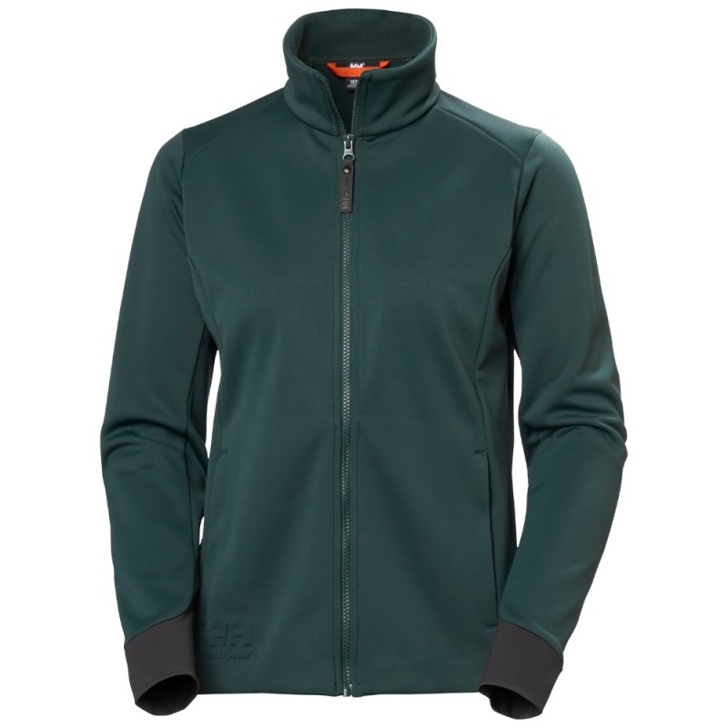 Moteriškas džemperis su užtrauktuku HELLY HANSEN W Tech Midlayer, žalias, M 1