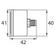 Manometras R+M 250bar 1/8" 2