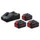 Akumuliatorių ir įkroviklio komplektas BOSCH ProCORE GBA 18V 3x8,0Ah+GAL 18V-160 1