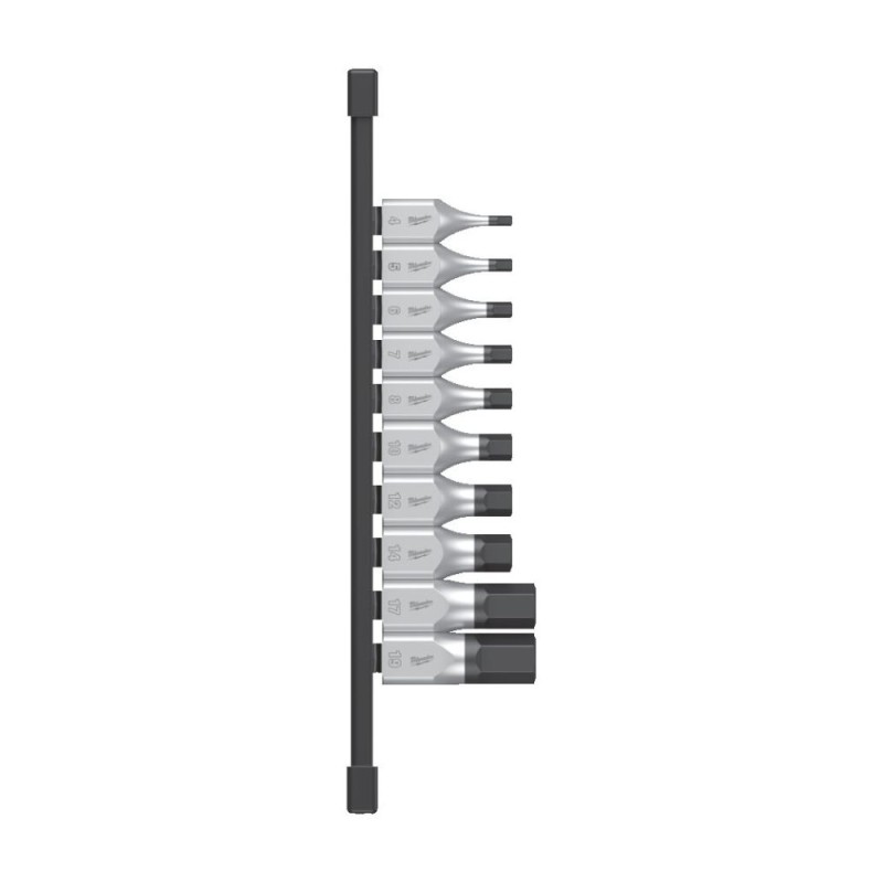 10 dalių galvučių rinkinys MILWAUKEE 1/2" HEX 1