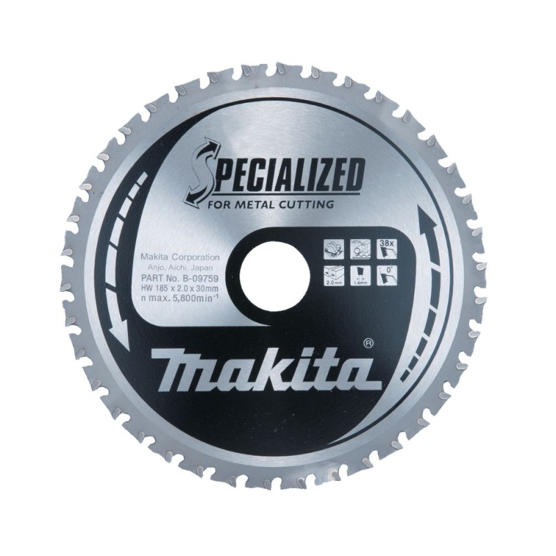 Pjovimo diskas metalui MAKITA 185x30 mm 38T 1 Pjovimo diskas metalui MAKITA 185x30 mm 38T 1