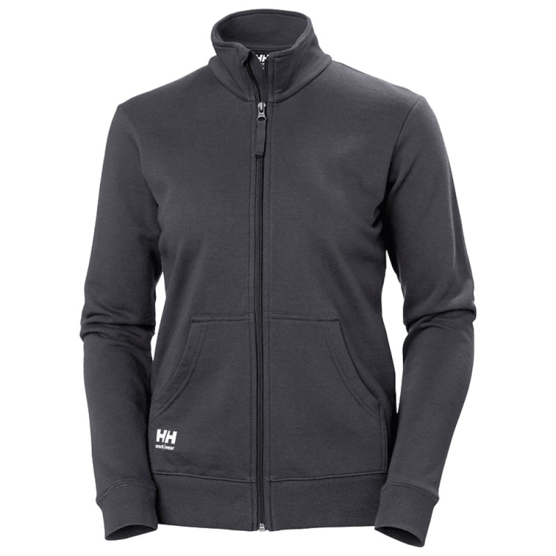 Moteriškas džemperis HELLY HANSEN W Classic Zip Sweatshirt, tamsiai pilkas 1 Moteriškas džemperis HELLY HANSEN W Classic Zip Sweatshirt, tamsiai pilkas 1
