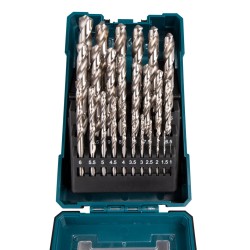 25 dalių metalo grąžtų komplektas MAKITA HSS-G