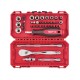38 dalių terkšlės ir atsuktuvų rinkinys MILWAUKEE 1/4" 1