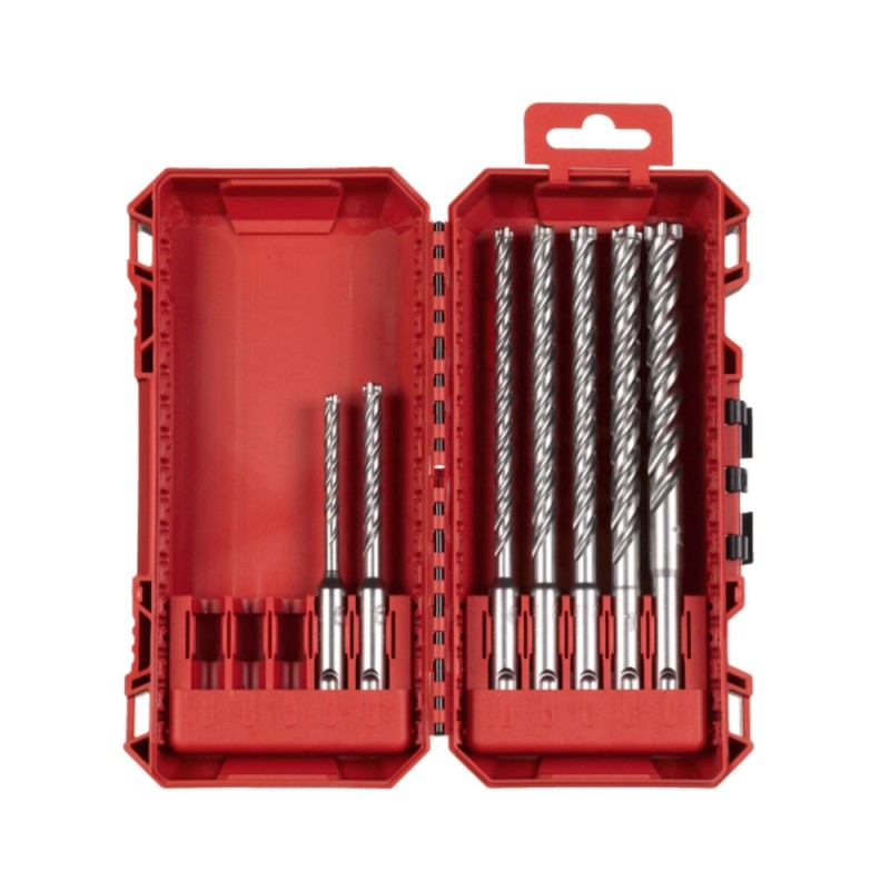 7 dalių grąžtų rinkinys MILWAUKEE SDS+ MX4 1
