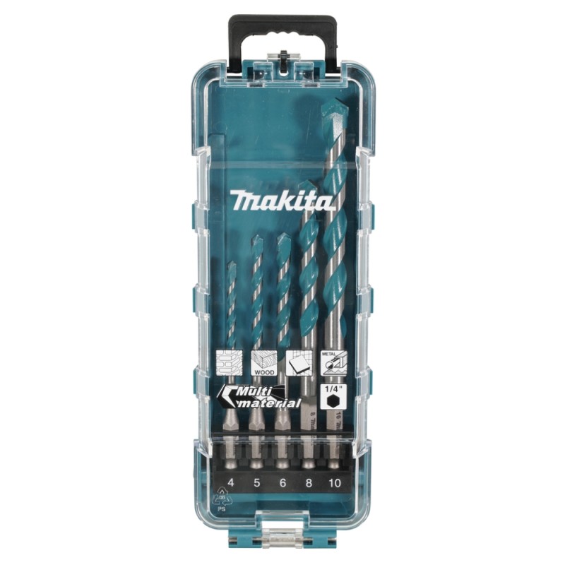 5 dalių grąžtų rinkinys MAKITA TC/HM E-16732 1