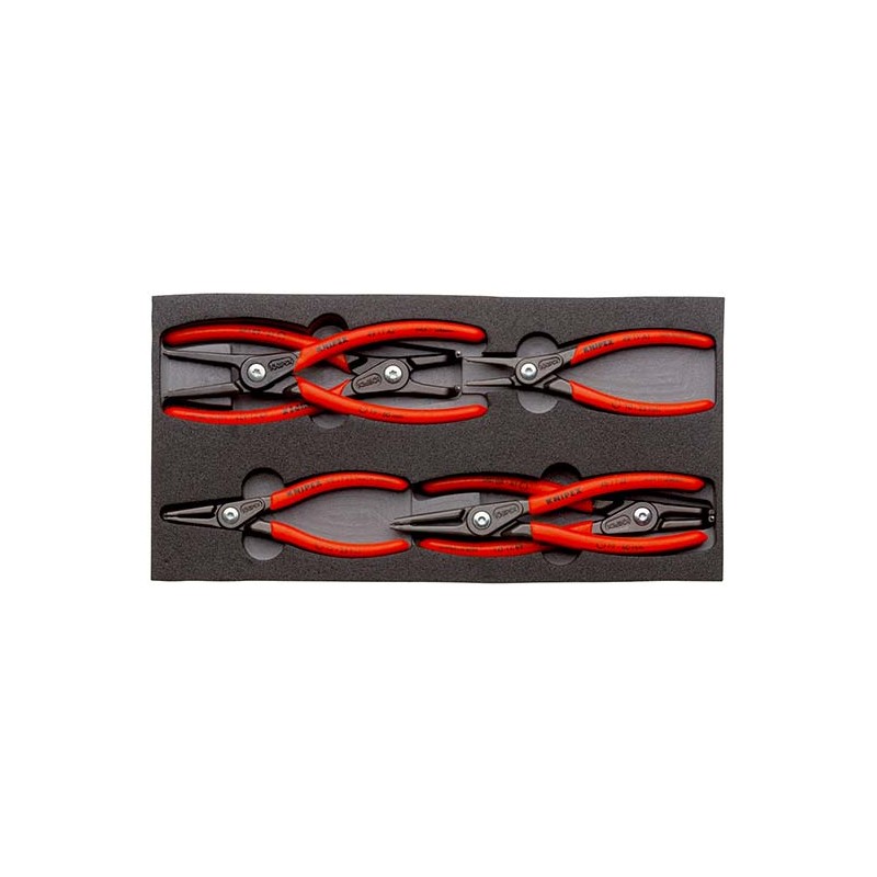 6 dalių preciziškų replių rinkinys fiksavimo žiedams KNIPEX 002001V02 1