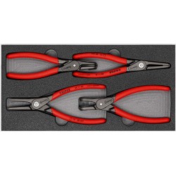 4 dalių replių rinkinys fiksavimo žiedams KNIPEX 002001V09