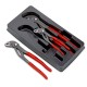 3 dalių vamzdinių replių rinkinys KNIPEX Cobra 002009V02 2