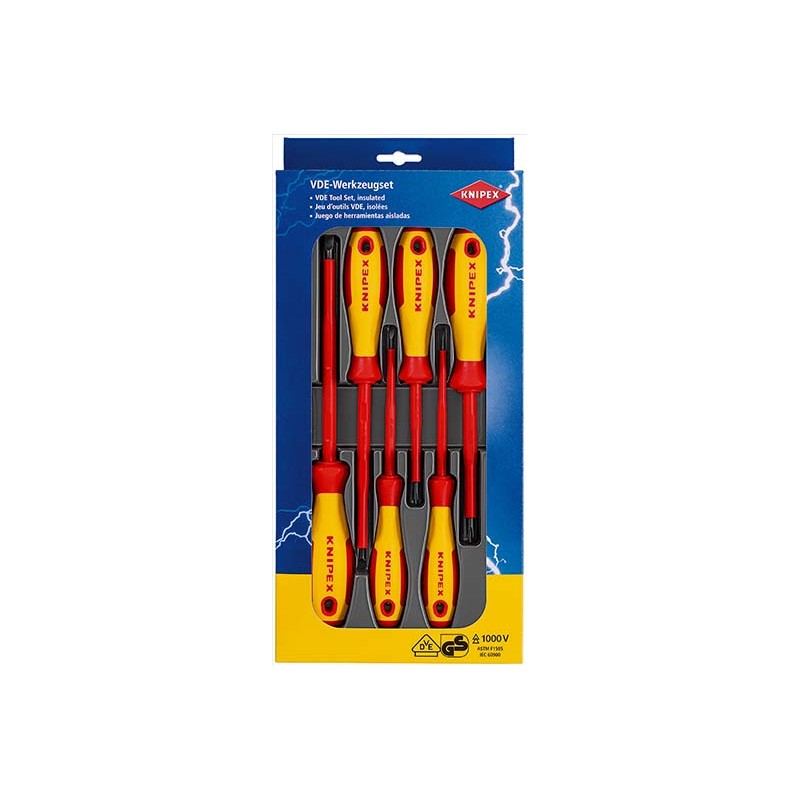 6 dalių atsuktuvų rinkinys KNIPEX VDE 002012V01 1
