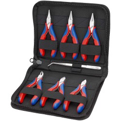 7 dalių elektriko replių rinkinys dėkle KNIPEX 002016