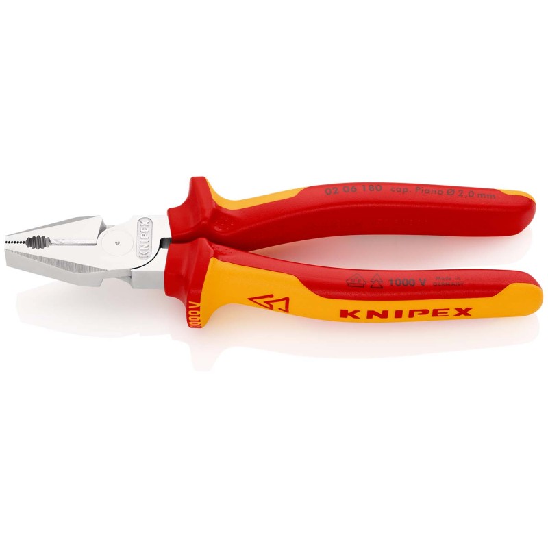 Kombinuotos didelės svertinės jėgos replės KNIPEX 0206180SB 1