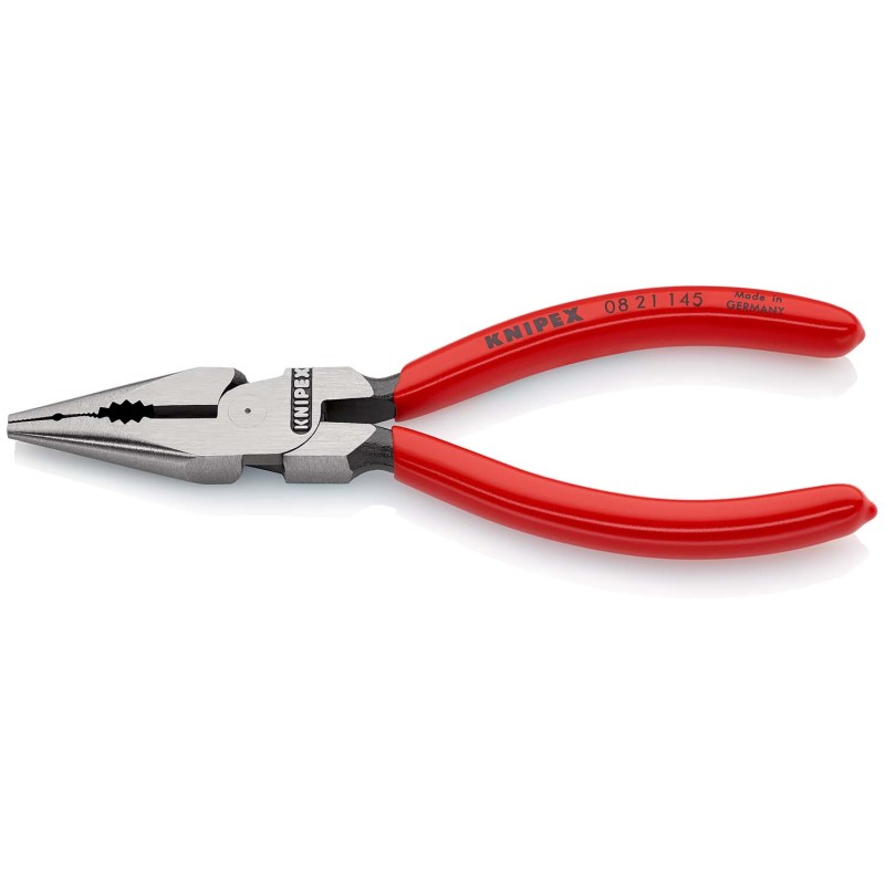 Kombinuotos replės siauromis žiaunomis KNIPEX 0821145SB 1