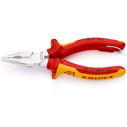 Elektrikų replės siauromis žiaunomis su tvirtinimo tašku KNIPEX 0826145T