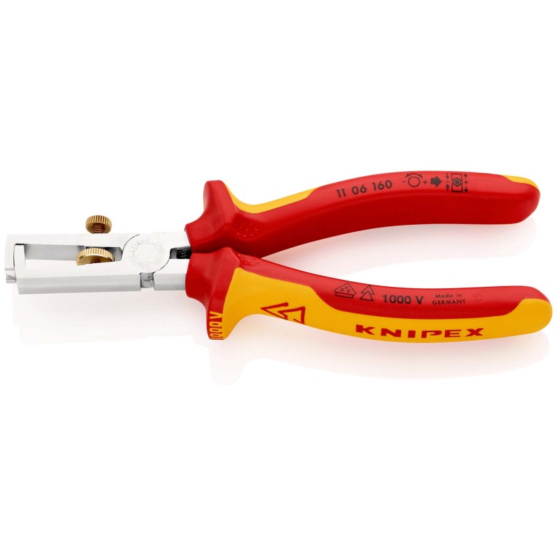 Laidų nuizoliavimo replės KNIPEX 1106160SB 1 Laidų nuizoliavimo replės KNIPEX 1106160SB 1