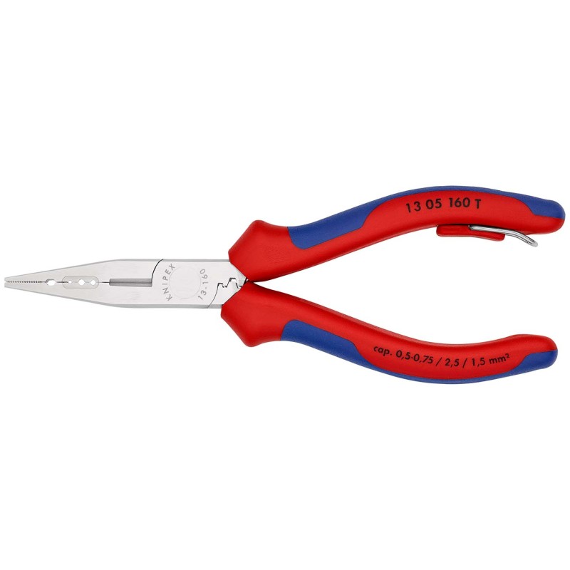 Elektrikų replės su tvirtinimo tašku KNIPEX 1305160T BK 1