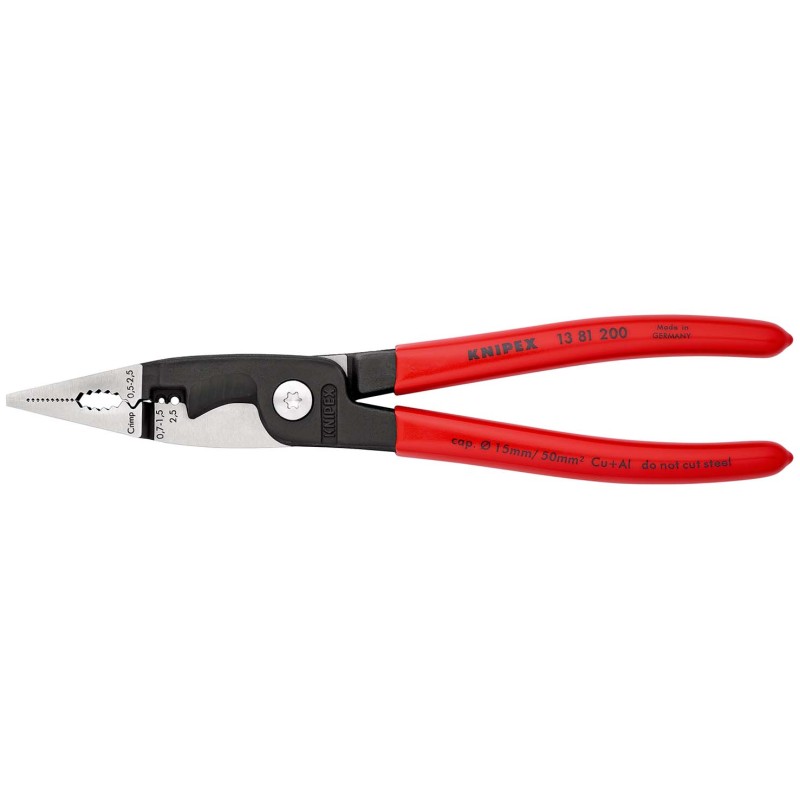 Elektros instaliavimo replės 6in1KNIPEX 1381200SB 1