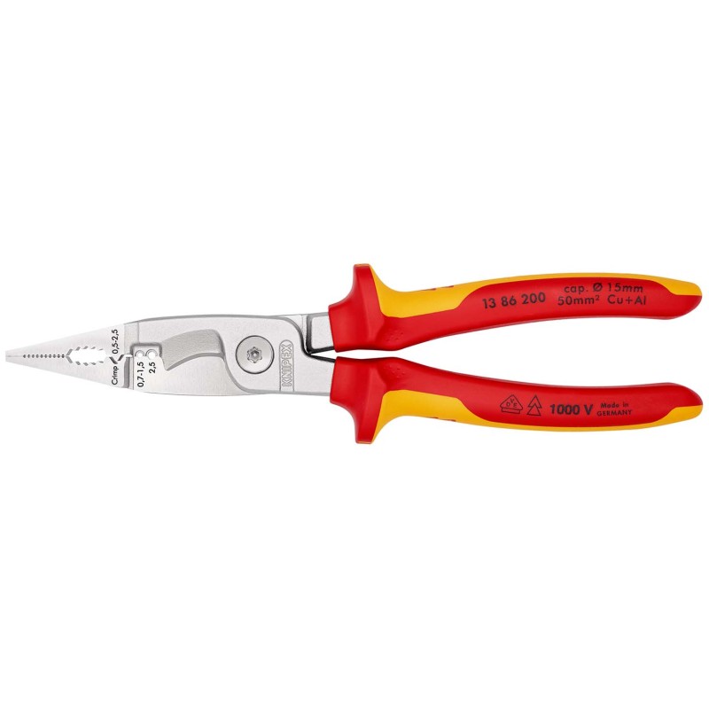 Elektros instaliavimo replės KNIPEX 1386200SB 1