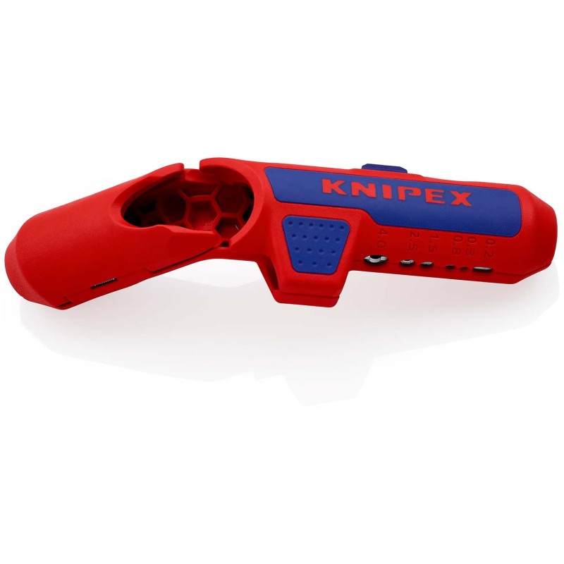Universalus laidų nuizoliavimo įrankis kairiarankiams KNIPEX Ergostrip 169502SB 1