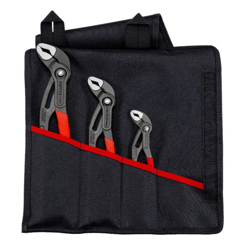 3 dalių vamzdinių replių rinkinys KNIPEX Cobra 001955S9 1