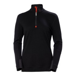 Moteriški apatiniai marškinėliai HELLY HANSEN Lifa Merino Crewneck, juodi