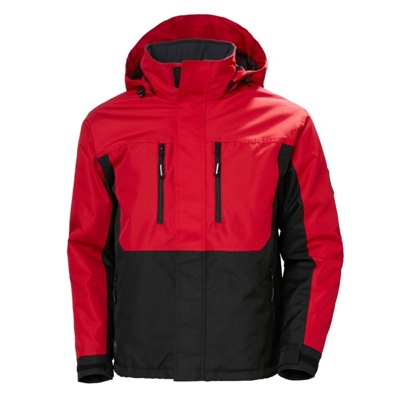 Žieminė striukė HELLY HANSEN Berg Jacket, raudona/juoda 1 Žieminė striukė HELLY HANSEN Berg Jacket, raudona/juoda 1