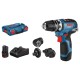 Akumuliatorinis suktuvas-gręžtuvas BOSCH GSR 12V-35 FC su priedais 1
