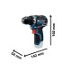 Akumuliatorinis suktuvas su metaliniu griebtuvu BOSCH GSR 12V-32 LB 3