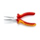 Replės prailgintomis smailiomis žiaunomis su tvirtinimo tašku KNIPEX 160mm 2506160T BK 2