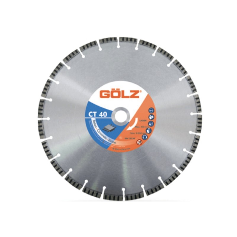 Deimantinis diskas betonui GOLZ CT40 (LB40) Ø500x25,4 1