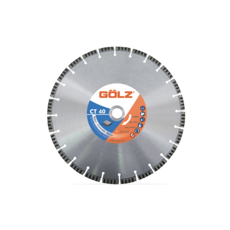 Deimantinis diskas betonui GOLZ CT40 (LB40) Ø450x25,4 1