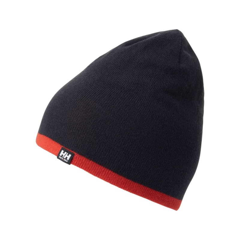 Kepurė HELLY HANSEN Manchester Beanie, juoda/raudona 1 Kepurė HELLY HANSEN Manchester Beanie, juoda/raudona 1