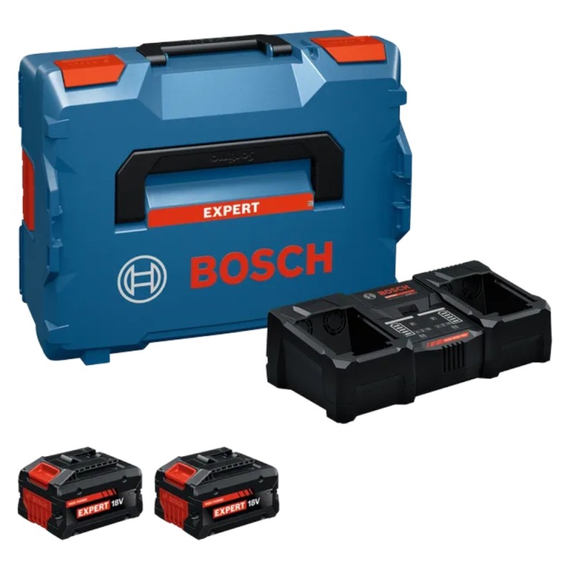 Akumuliatoriaus ir įkroviklio komplektas BOSCH Expert 2xEXBA18V-80, EXAL18V2-320 1