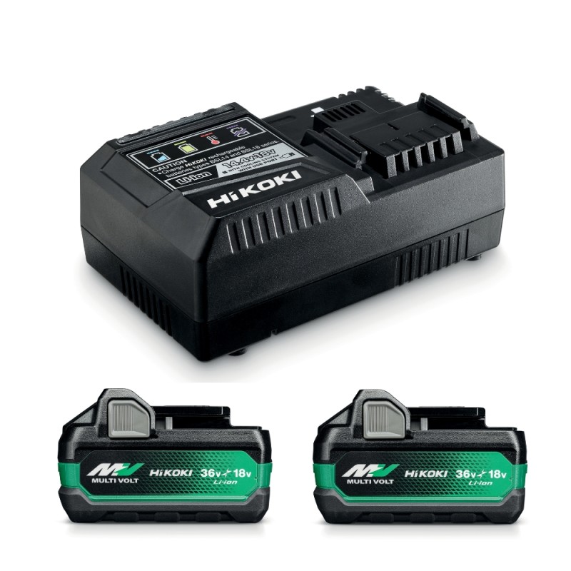 Akumuliatorių ir įkroviklio rinkinys HiKOKI UC18YSL3WHZ 1