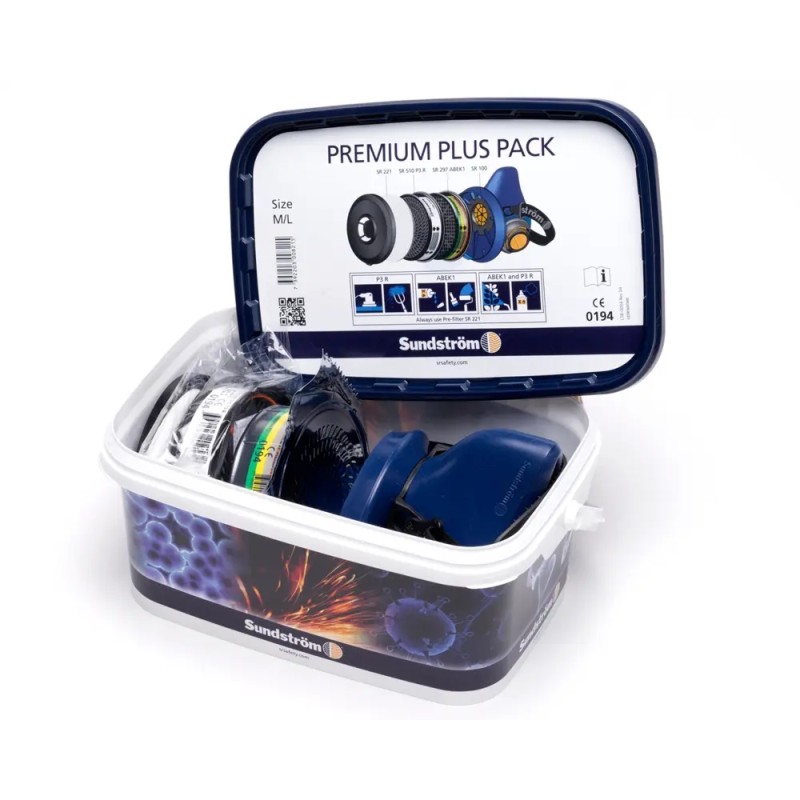 Puskaukė su filtrais SUNDSTROM Premium Plus Pack SR 100 M/L 1