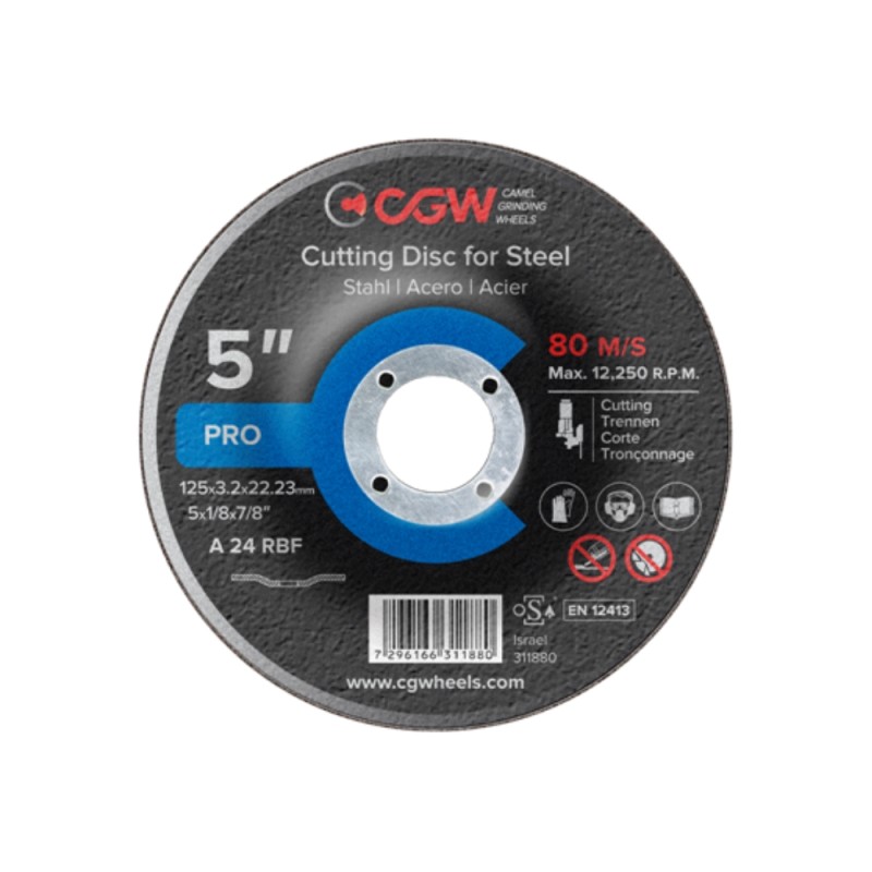 Pjovimo diskas CGW T-1 125*1,6 A36 TBF 1