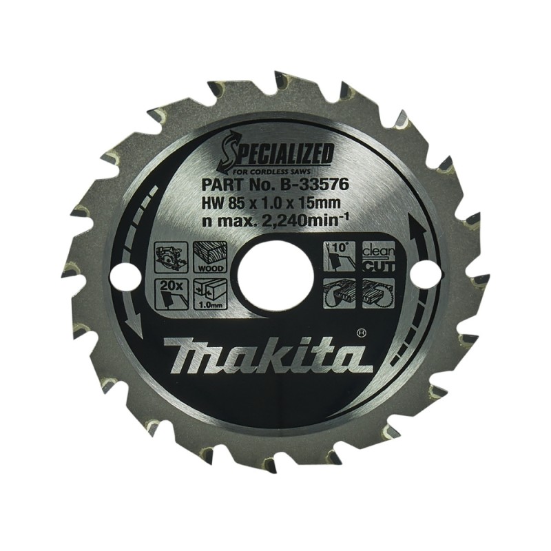 Pjovimo diskas medžiui MAKITA 85x15x1,0mm T20 1